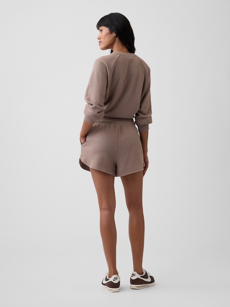 Relaxed French Terry Dolphin Shorts