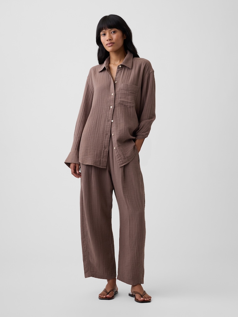 Oversized Shirt in Gauze