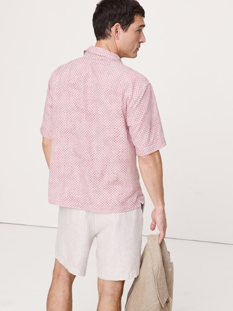 Relaxed-Fit Seersucker Resort Shirt