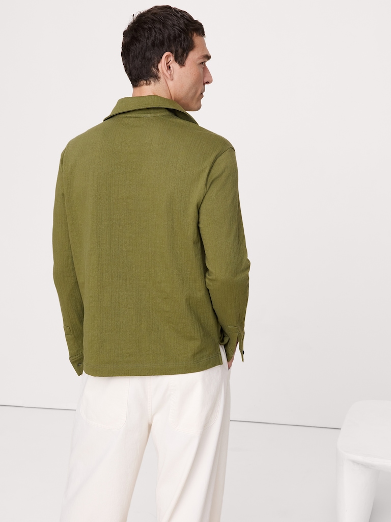 Jacquard Popover Polo