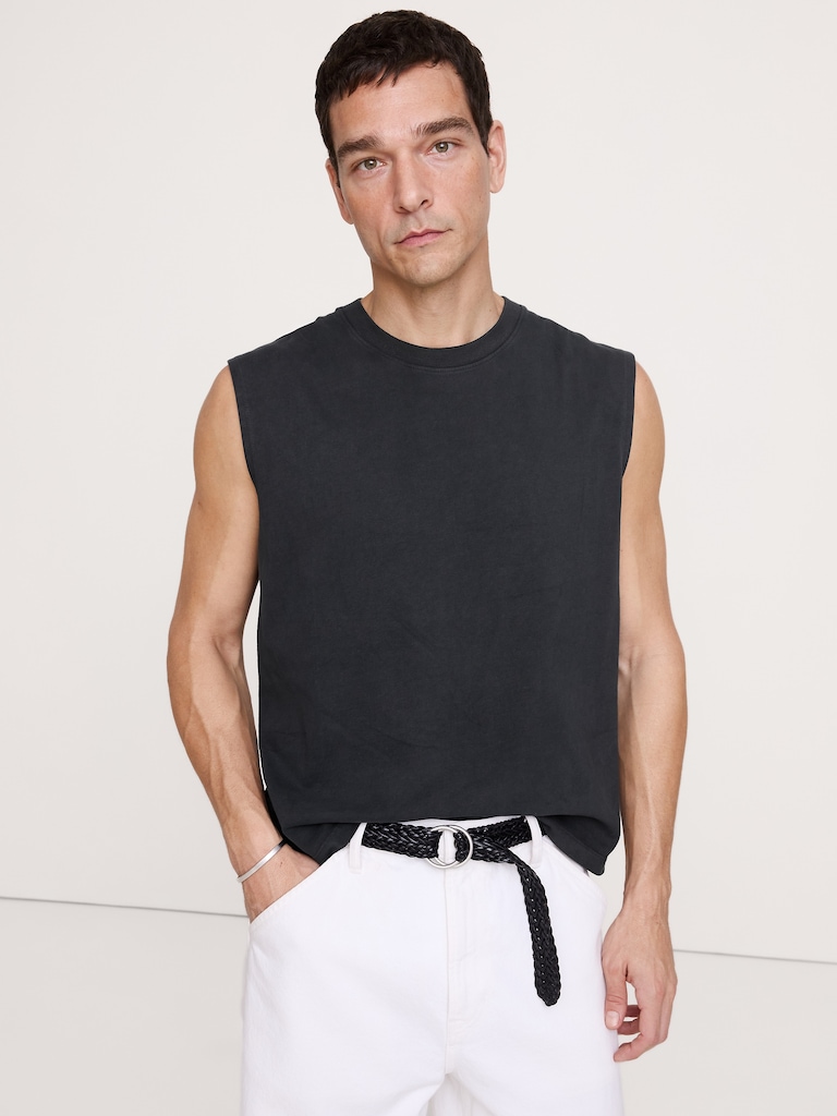 Sueded Cotton Tank