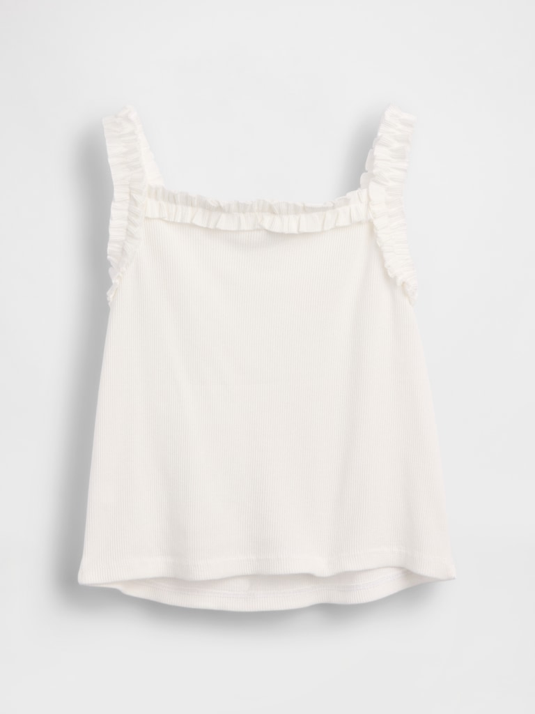 Baby & Toddler Rib Ruffle Apron Tank Top