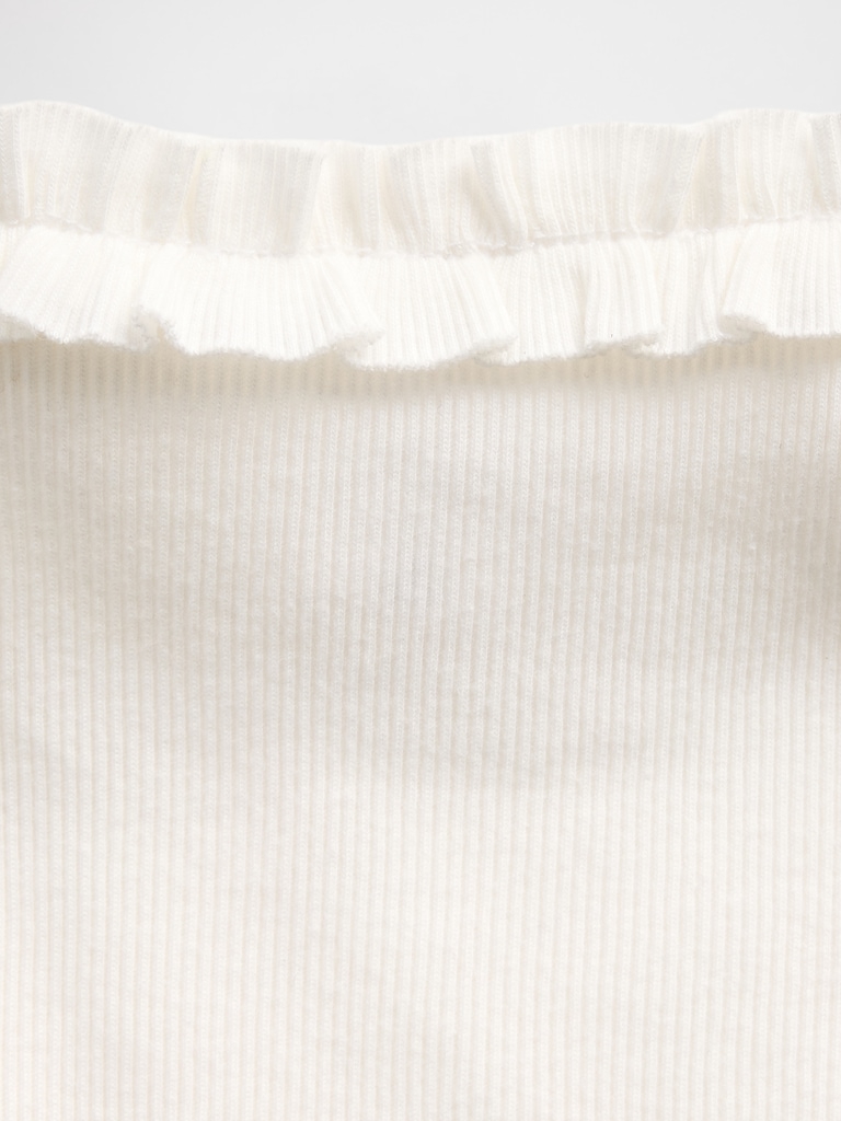 Baby & Toddler Rib Ruffle Apron Tank Top