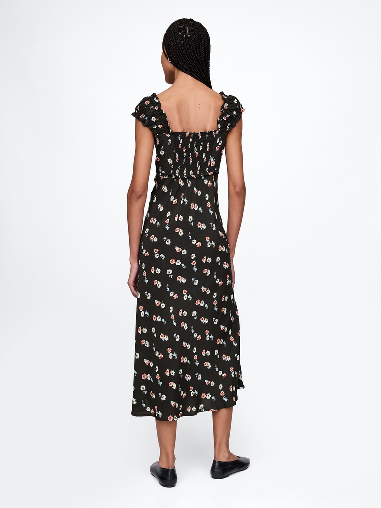 Crepe Sweetheart Maxi Dress