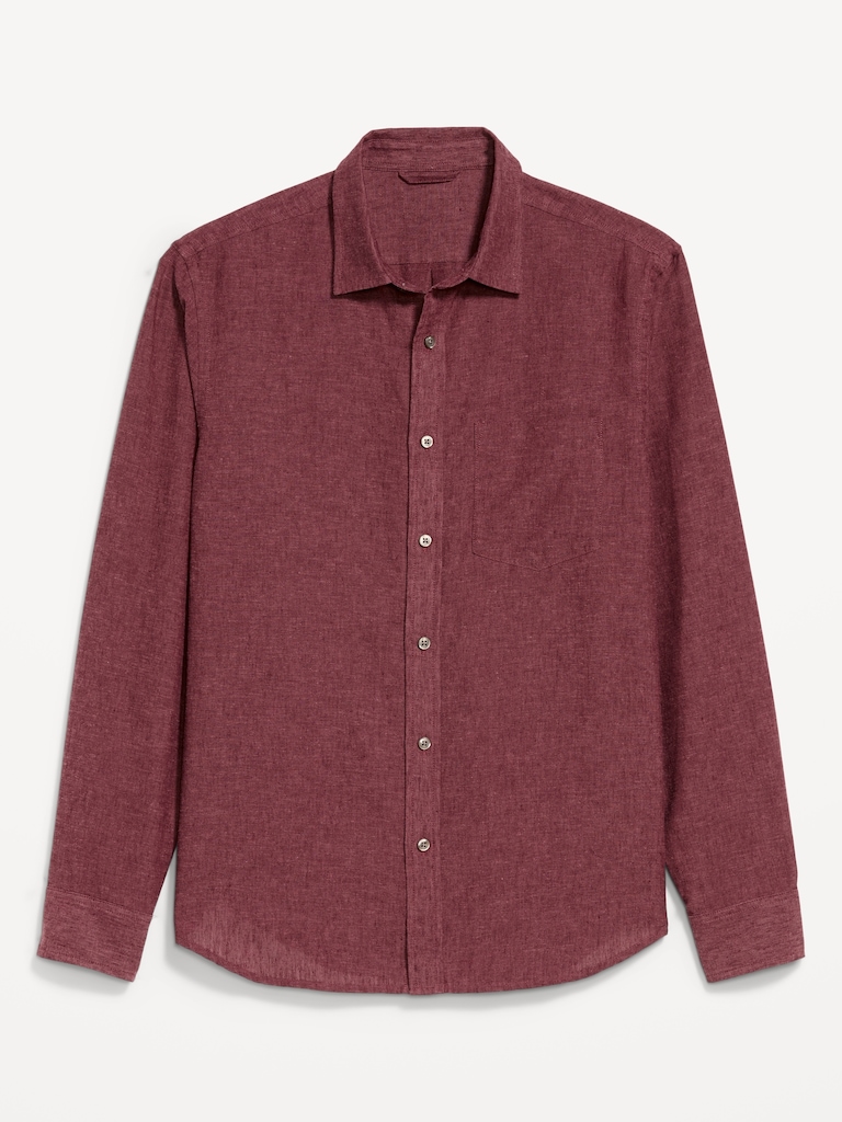 Classic Fit Linen-Blend Shirt