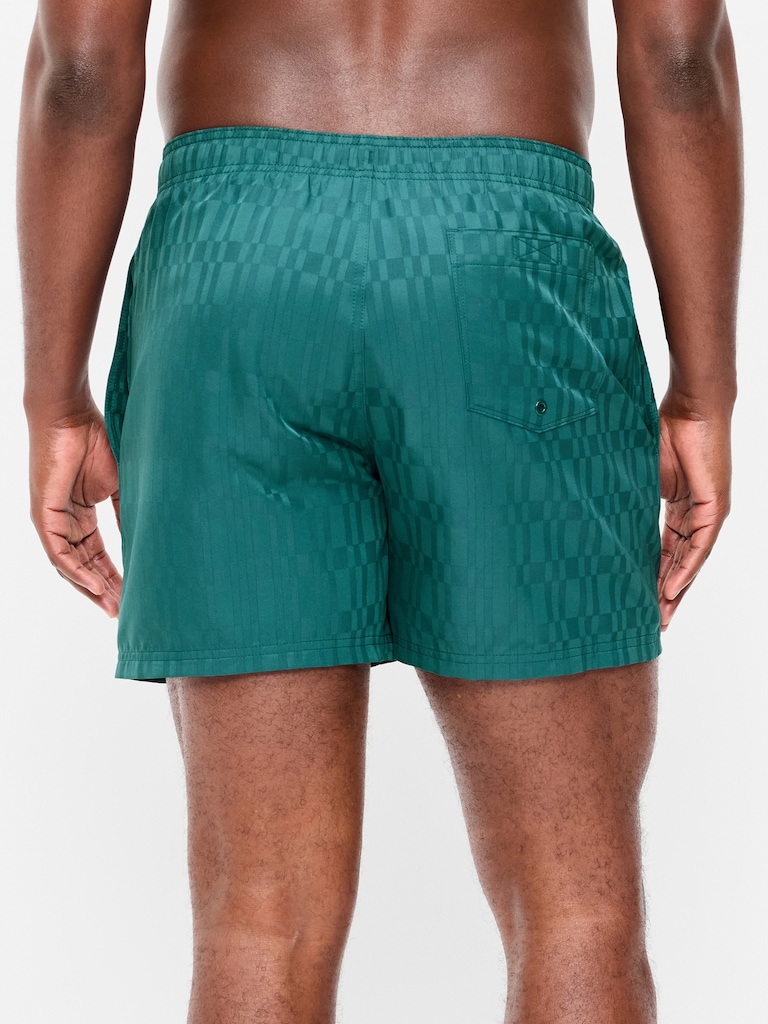 Textured Swim Trunks -- 5-inch inseam