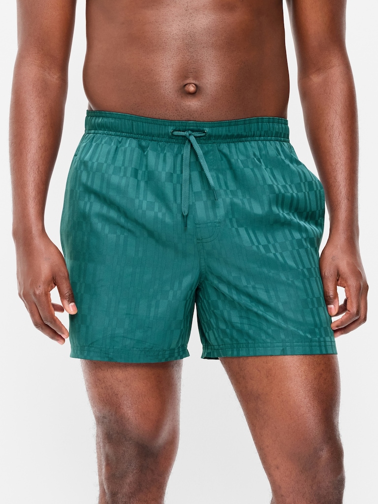 Textured Swim Trunks -- 5-inch inseam