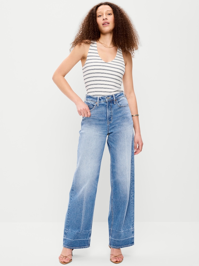 Extra High-Waisted Wide-Leg Jeans