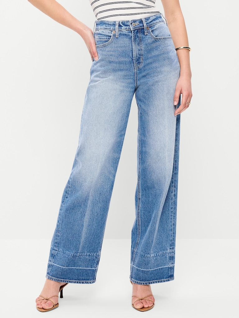 Extra High-Waisted Wide-Leg Jeans