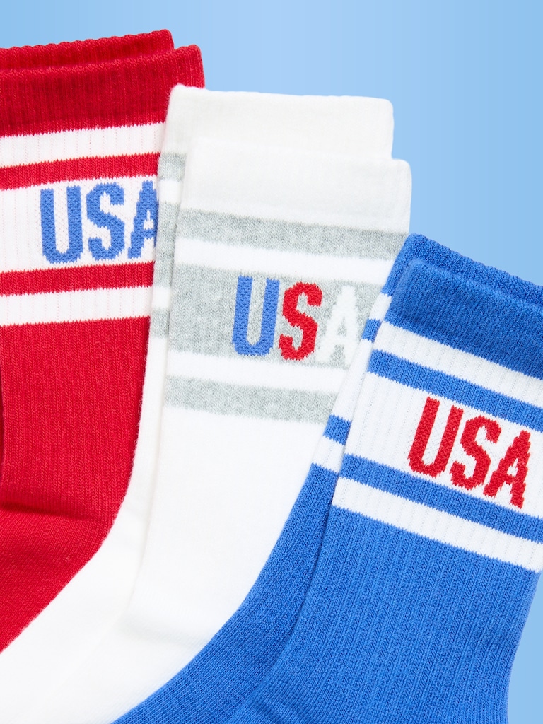 FIFA World Cup 26™ USA Crew Socks 3-Pack for Boys