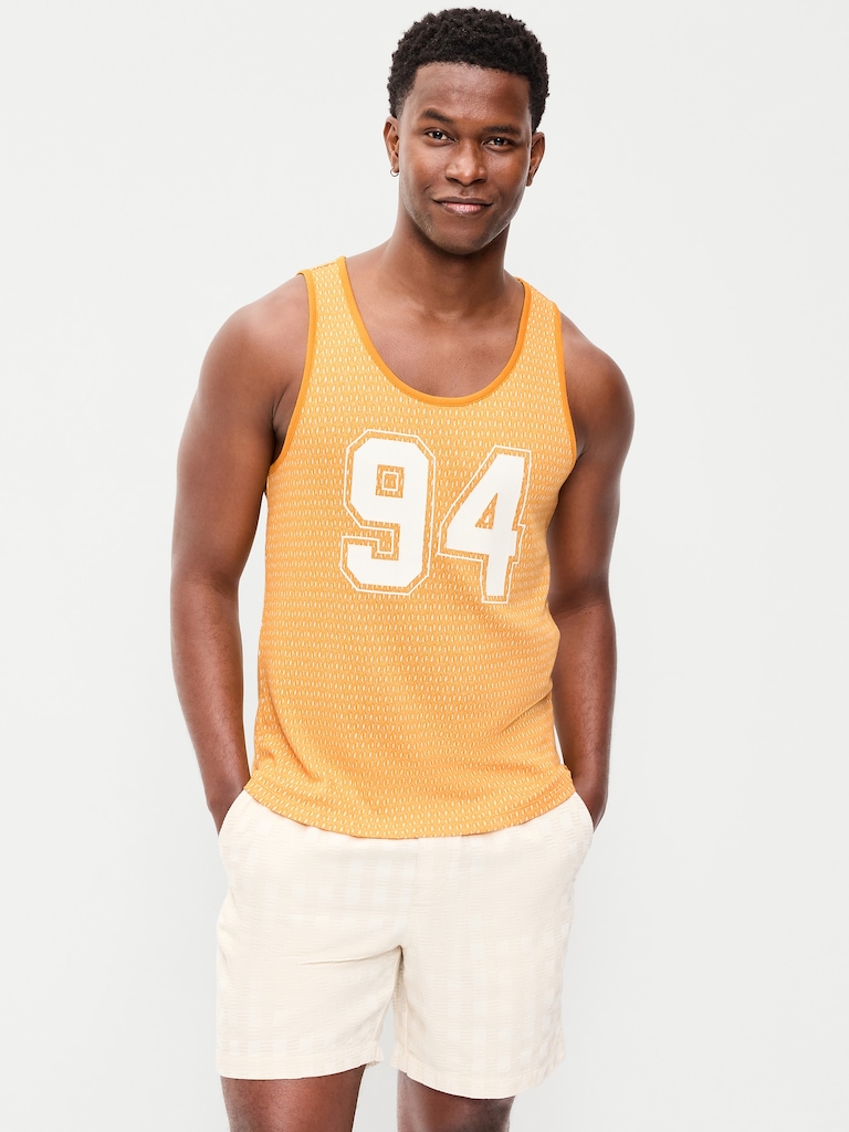 Relaxed Textured Jacquard Tank