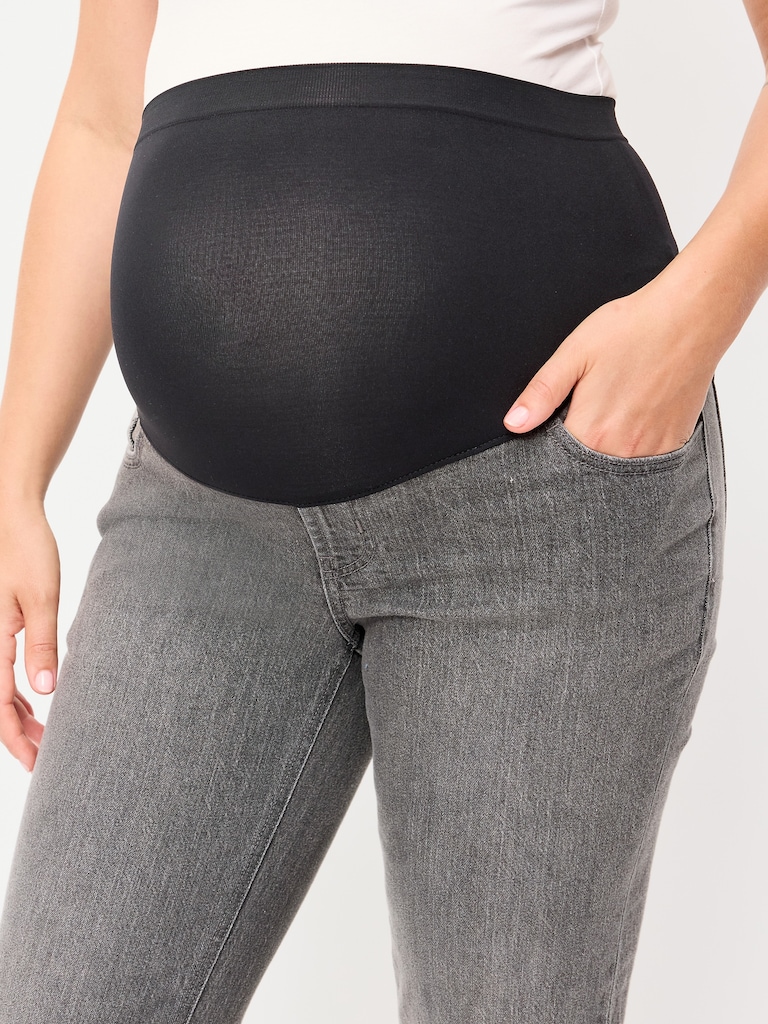 Maternity Full-Panel Wow Boyfriend Jeans