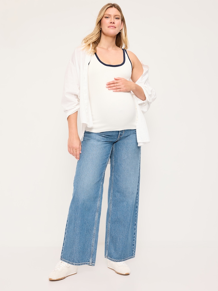 Maternity Full-Panel Wow Baggy Jeans