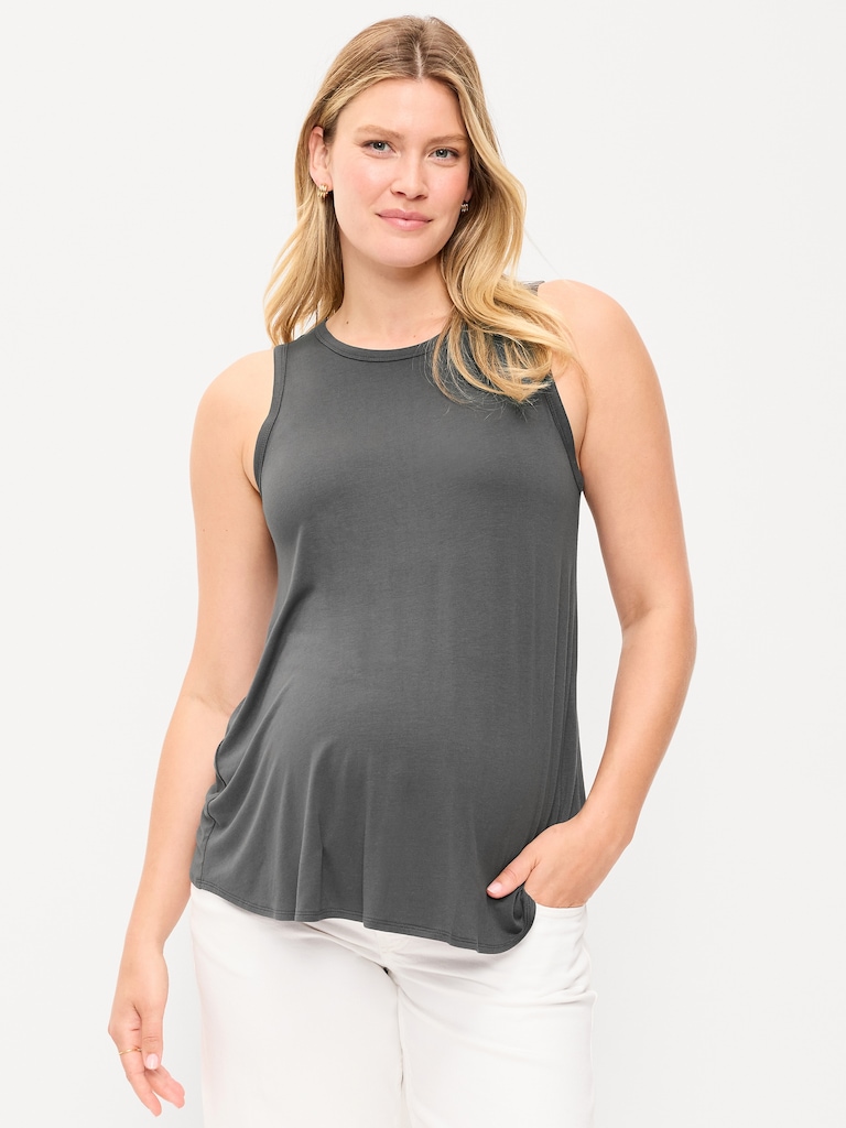 Camisole décontractée à encolure haute de maternité