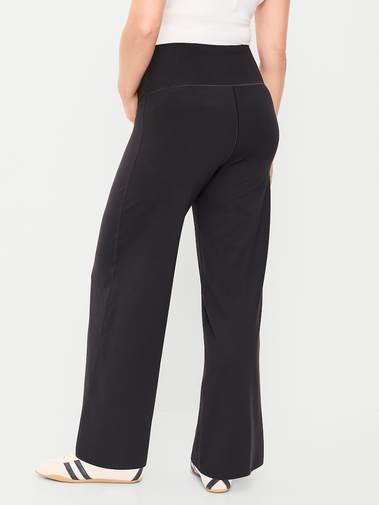 Maternity Full-Panel StudioSmooth Wide-Leg Pants