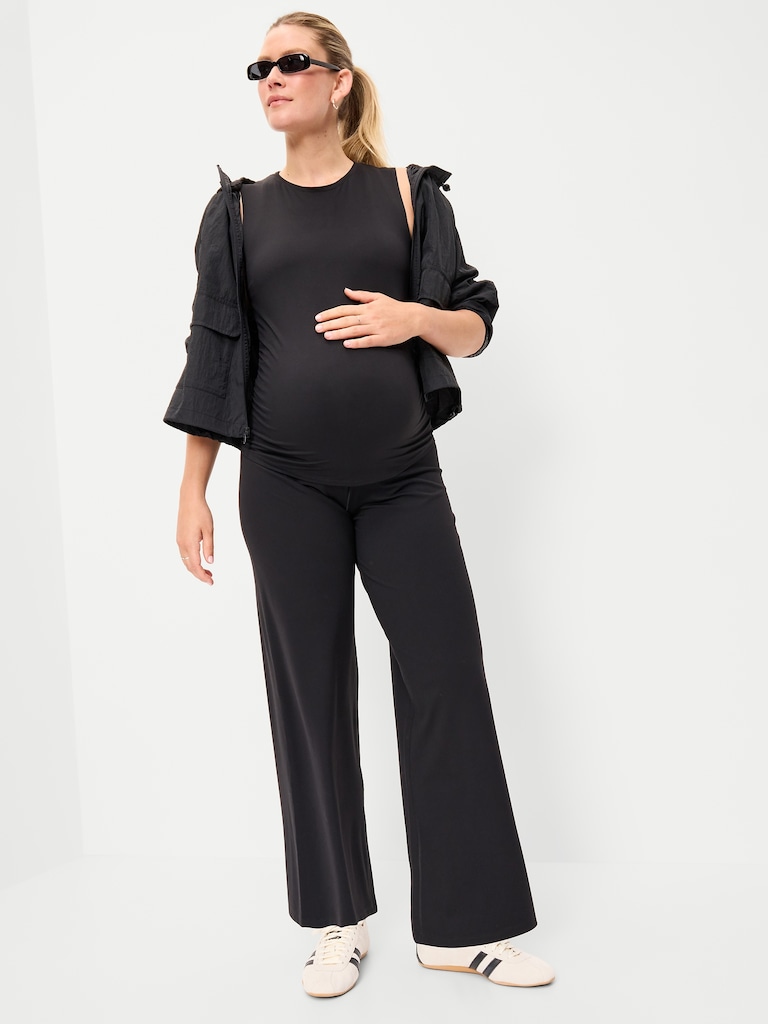 Maternity Full-Panel StudioSmooth Wide-Leg Pants