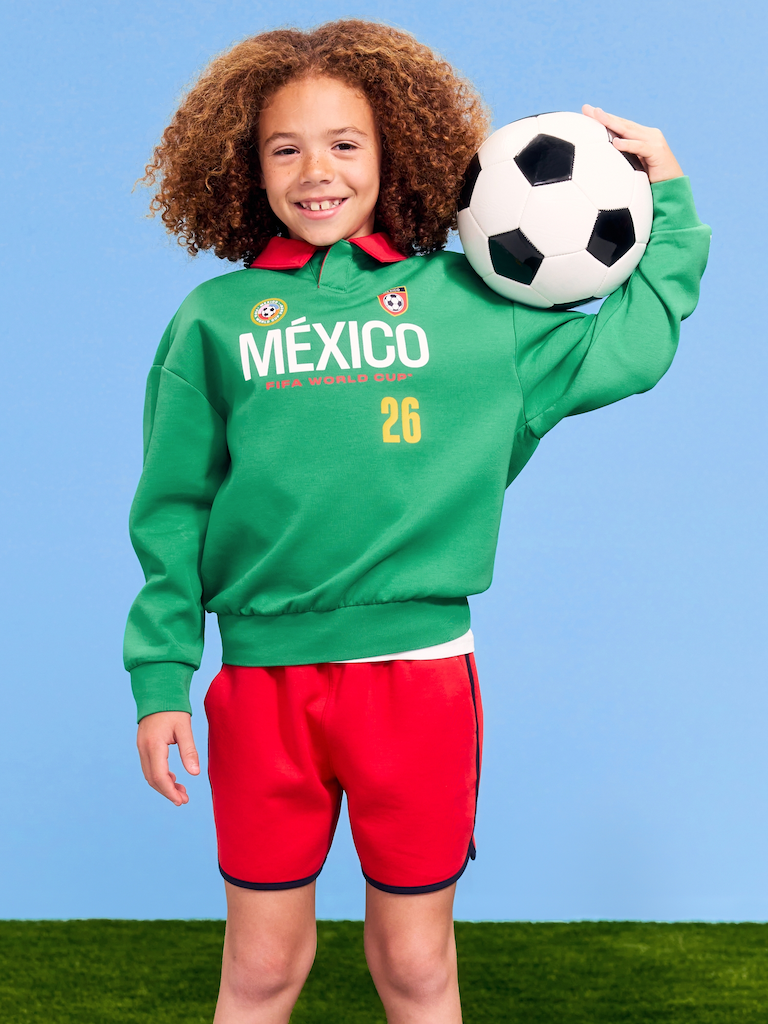 FIFA World Cup 26™ Mexico Dynamic Fleece Collared Graphic Sweatshirt for Kids