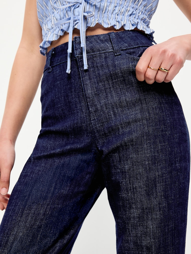 High-Waisted Pixie Straight Pants