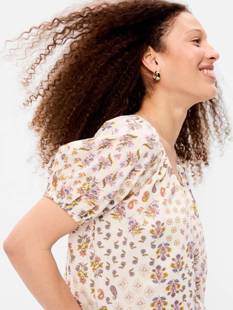 Airy Button-Down Top