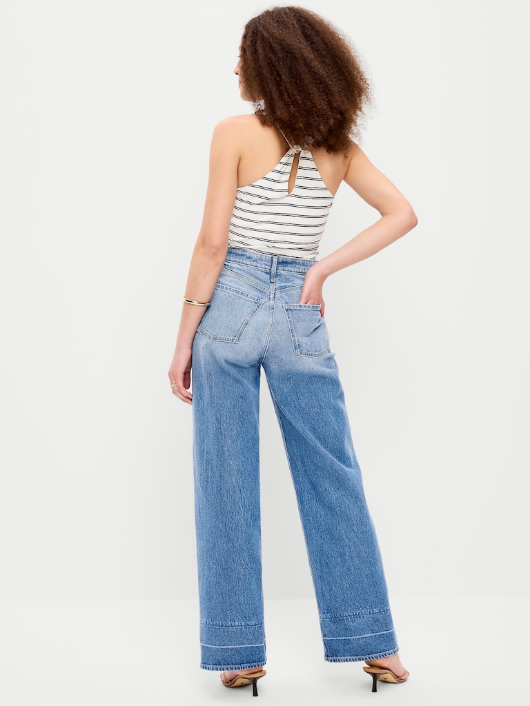 Extra High-Waisted Wide-Leg Jeans