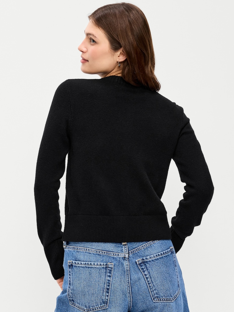 SoSoft Lite Cropped Crew-Neck Cardigan