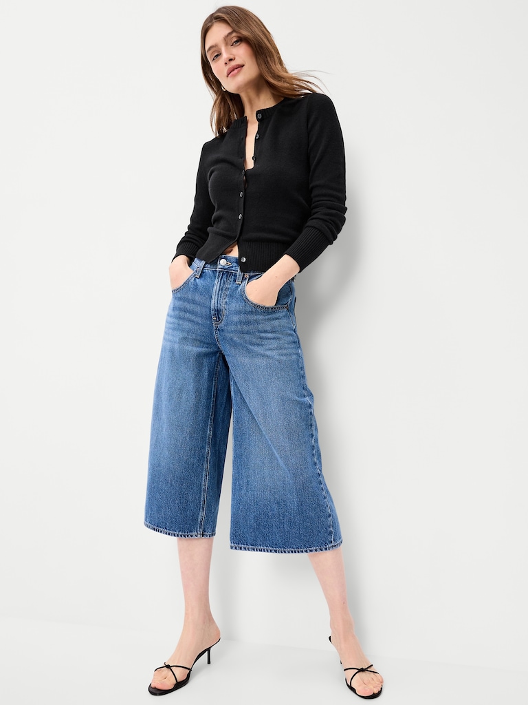 SoSoft Lite Cropped Crew-Neck Cardigan