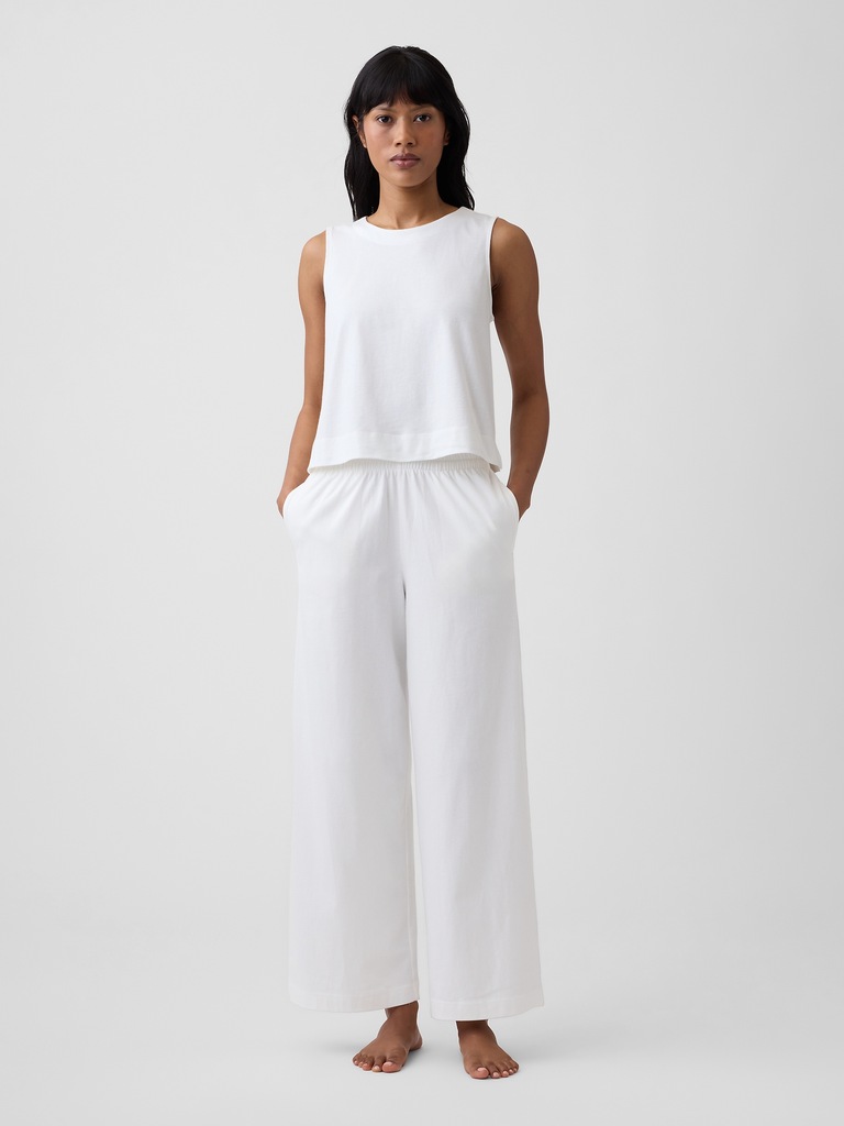 Crewneck PJ Shell Tank Top