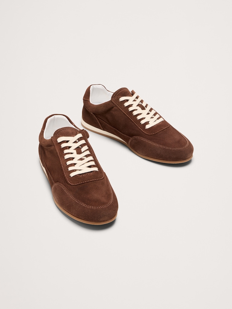 Italian Suede Low-Pro Sneaker