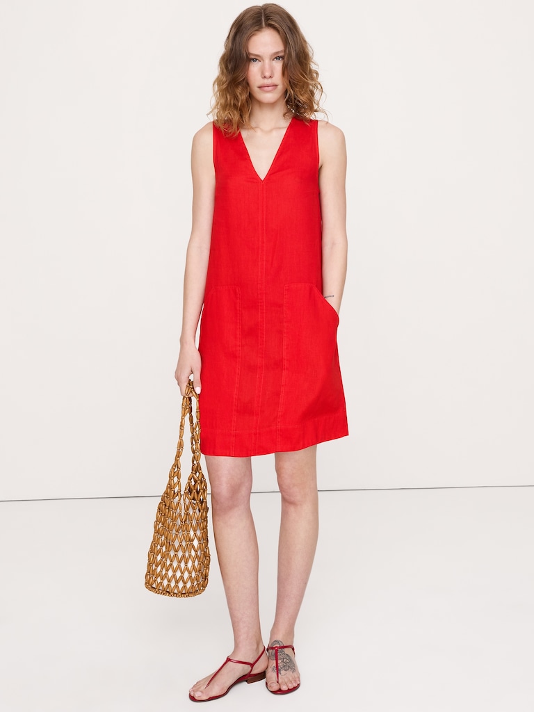 Linen Shift Dress