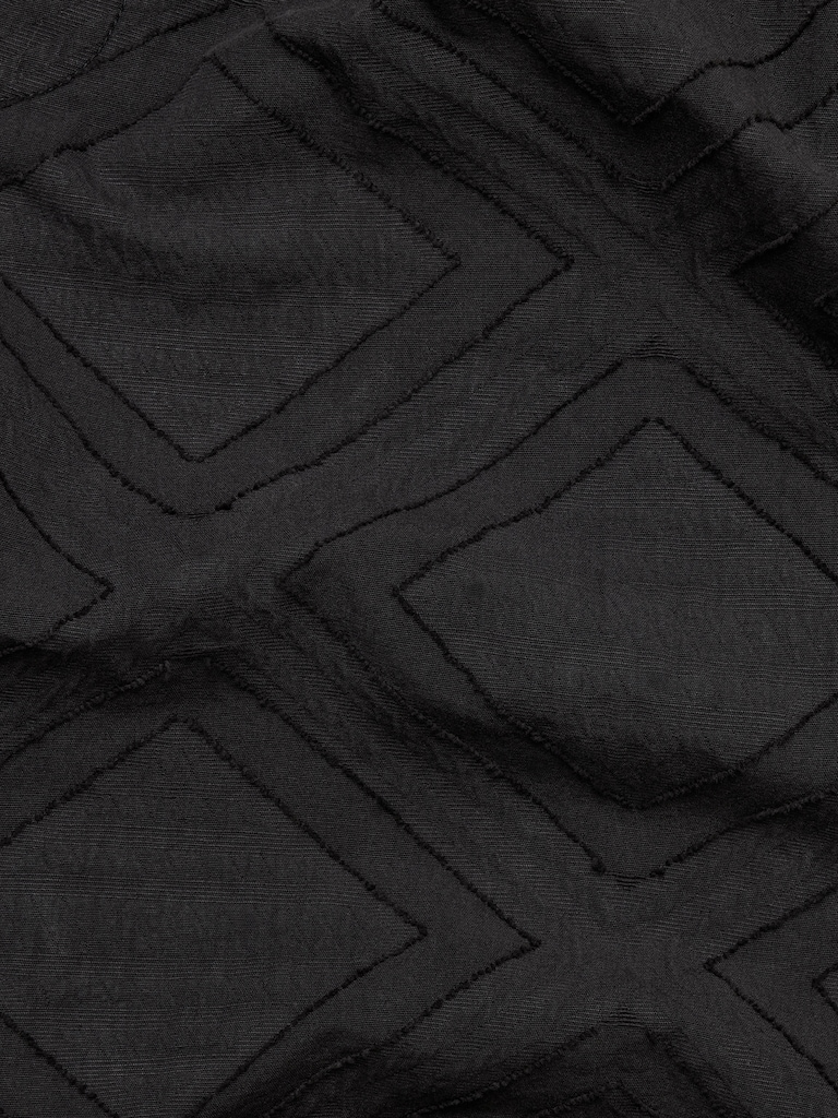 Short à taille extensible en jacquard de coton de 28 cm