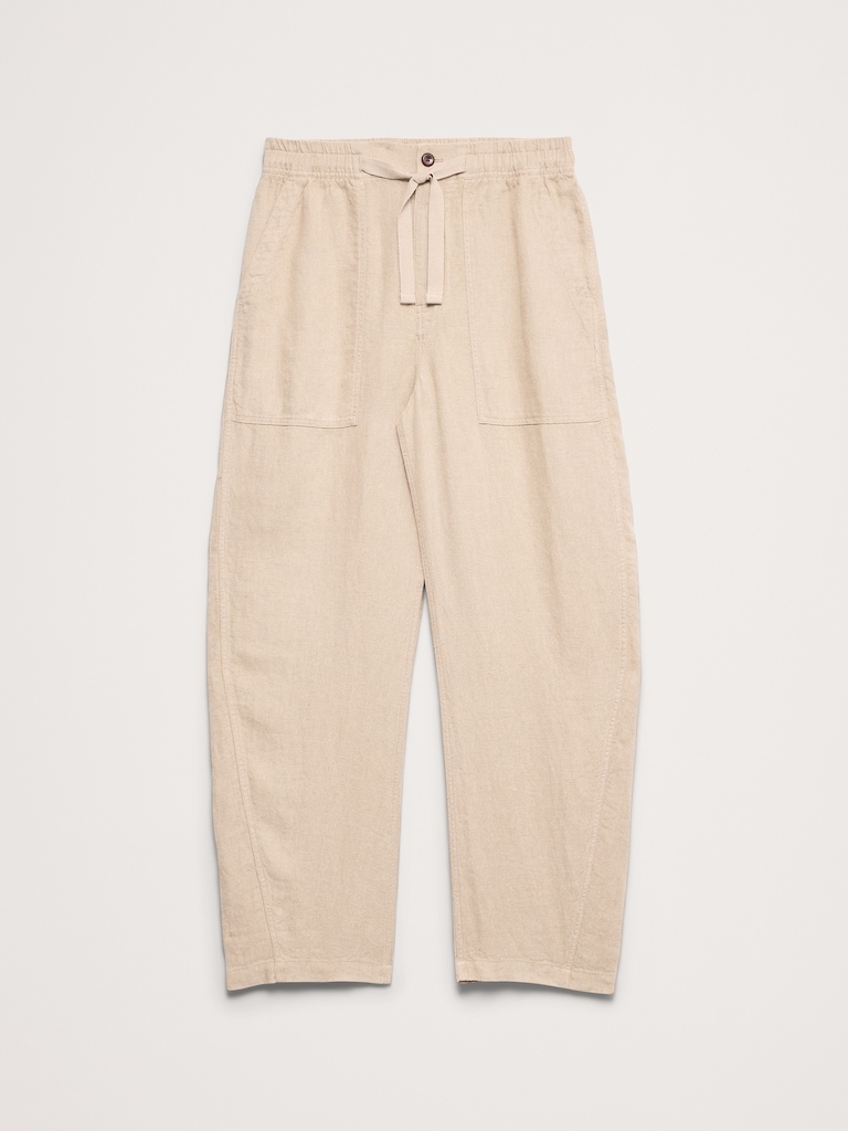 Relaxed Linen Utility Beach Pant