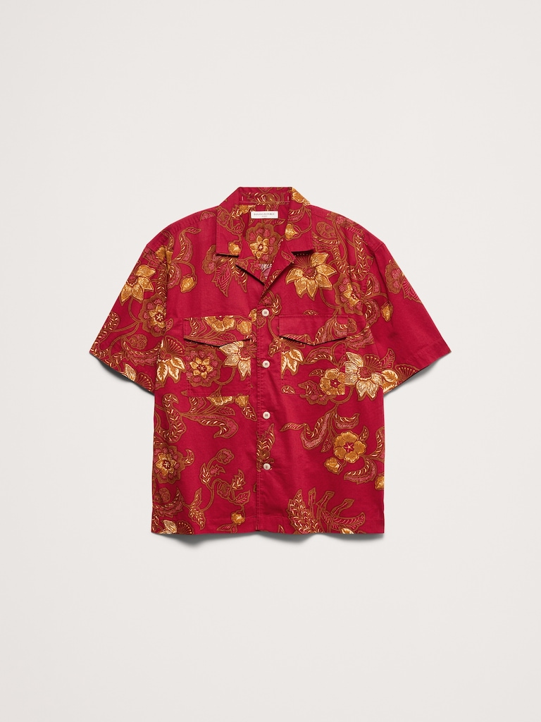 Chemise décontractée en popeline de coton Retour aux archives