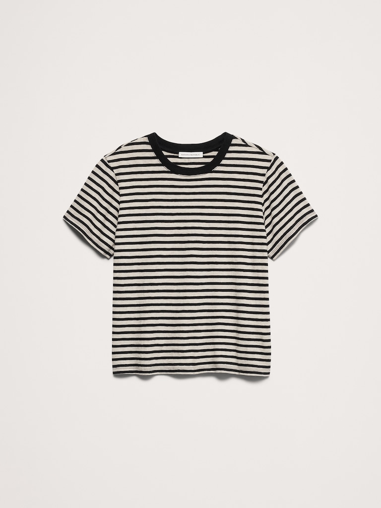 Cotton Slub Crew-Neck T-Shirt