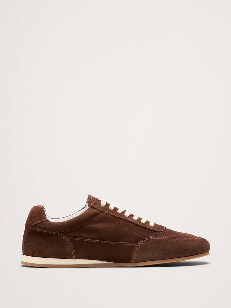 Italian Suede Low-Pro Sneaker