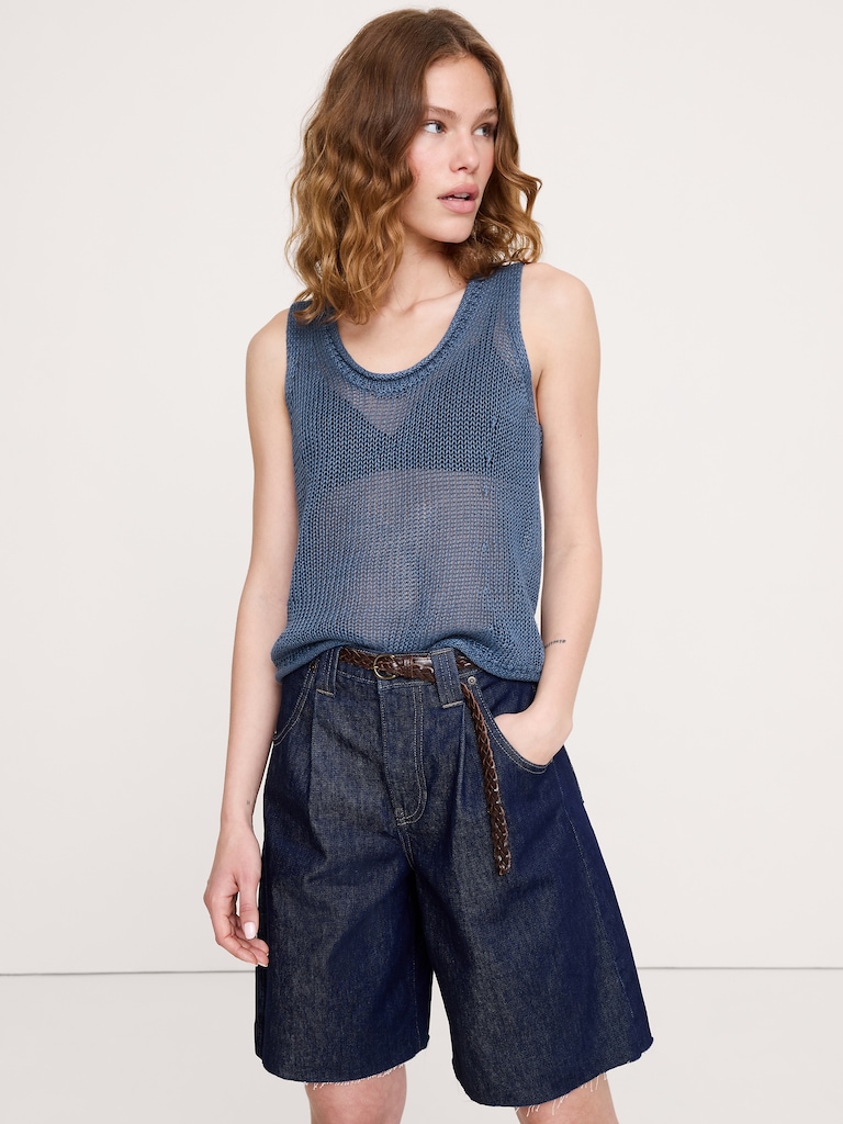 Heirloom Linen Sweater Tank