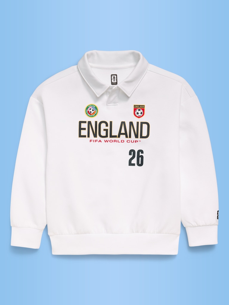FIFA World Cup 26™ England Dynamic Fleece Collared Graphic Sweatshirt for Kids