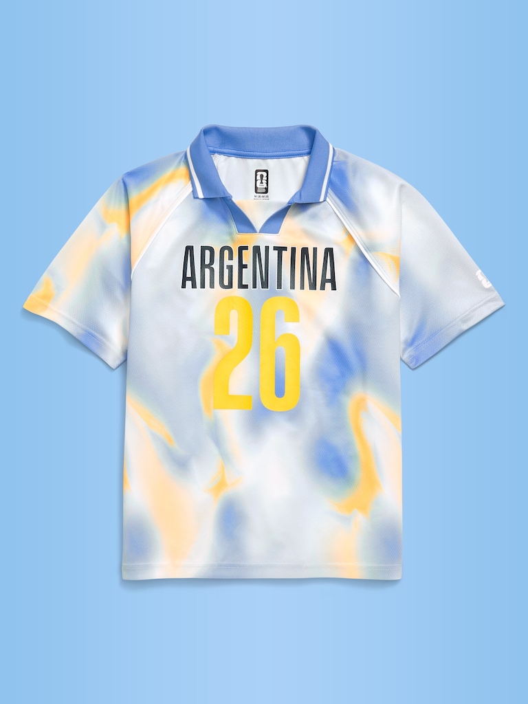 FIFA World Cup 26™ Argentina Lifestyle Collared Jersey T-Shirt for Kids