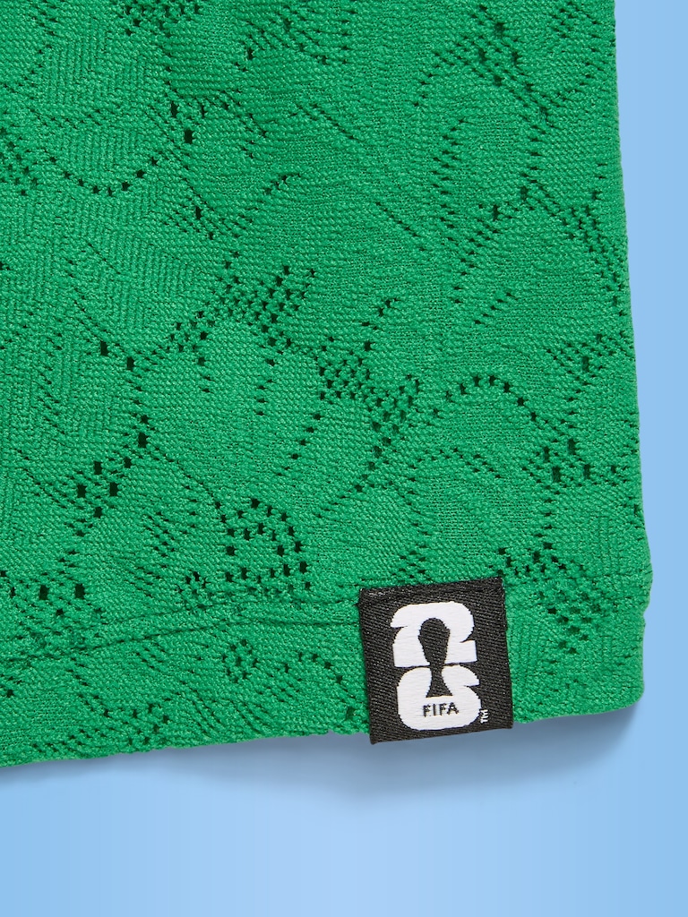 FIFA World Cup 26™ Brazil Boxy Lace V-Neck T-Shirt for Girls