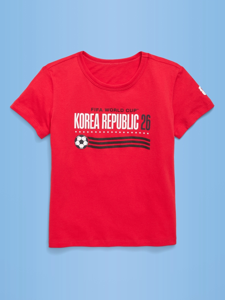 FIFA World Cup 26™ Korea Republic Graphic T-Shirt for Girls