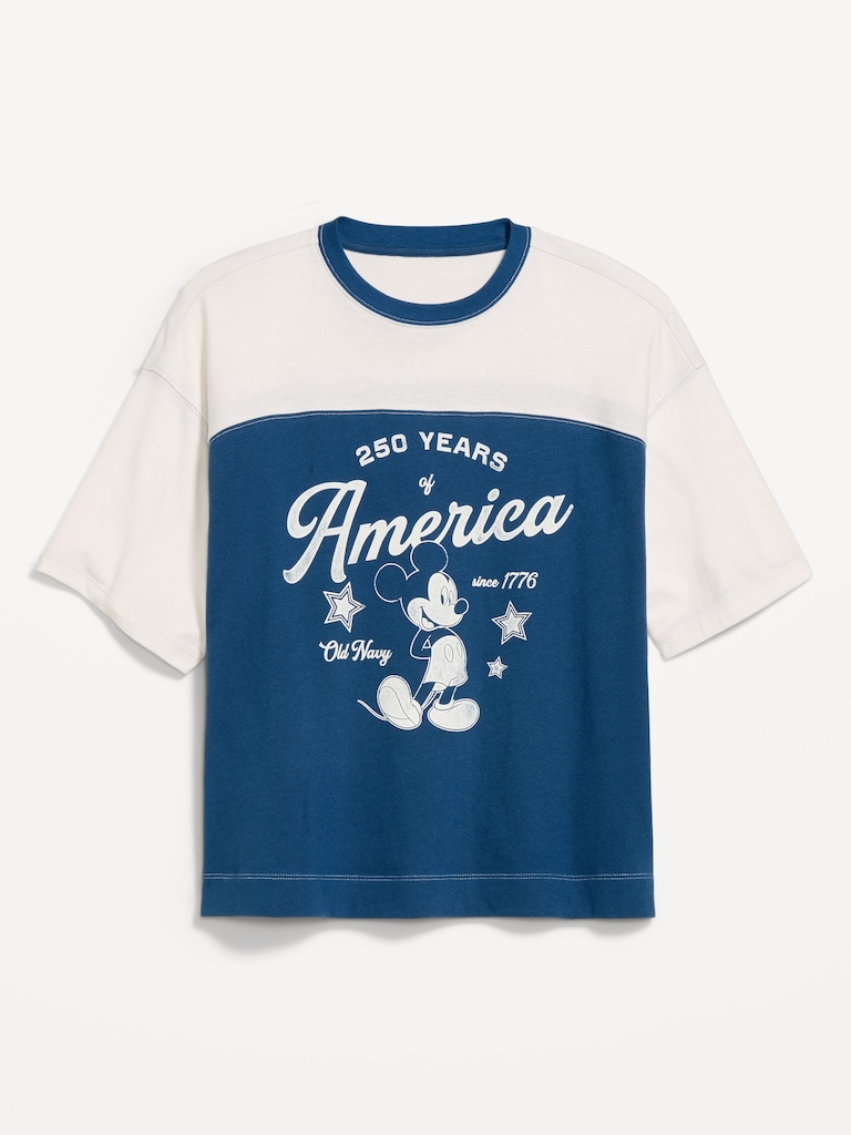 Old Navy x Disney Mickey Mouse Football-Style T-Shirt for Women