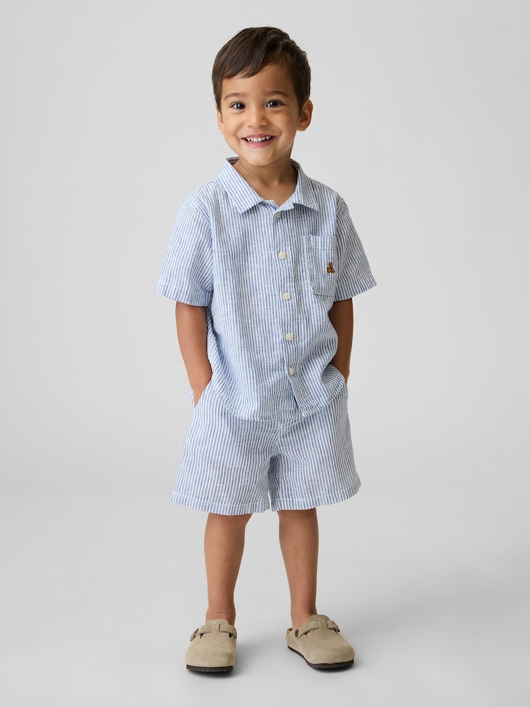 Baby & Toddler Linen-Cotton Shorts