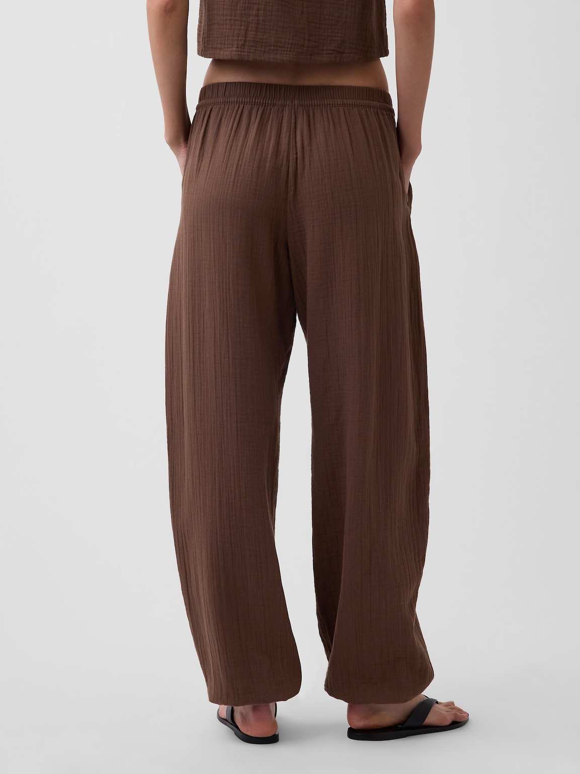 Cotton Gauze Easy Joggers