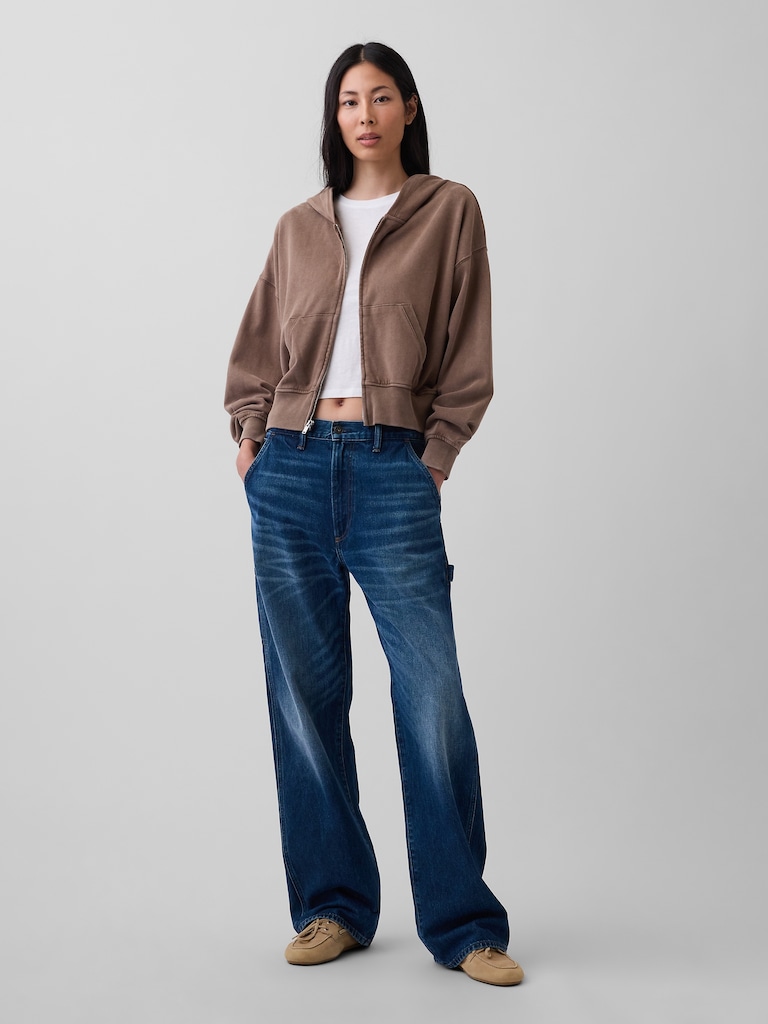 VintageSoft Terry Zip Hoodie