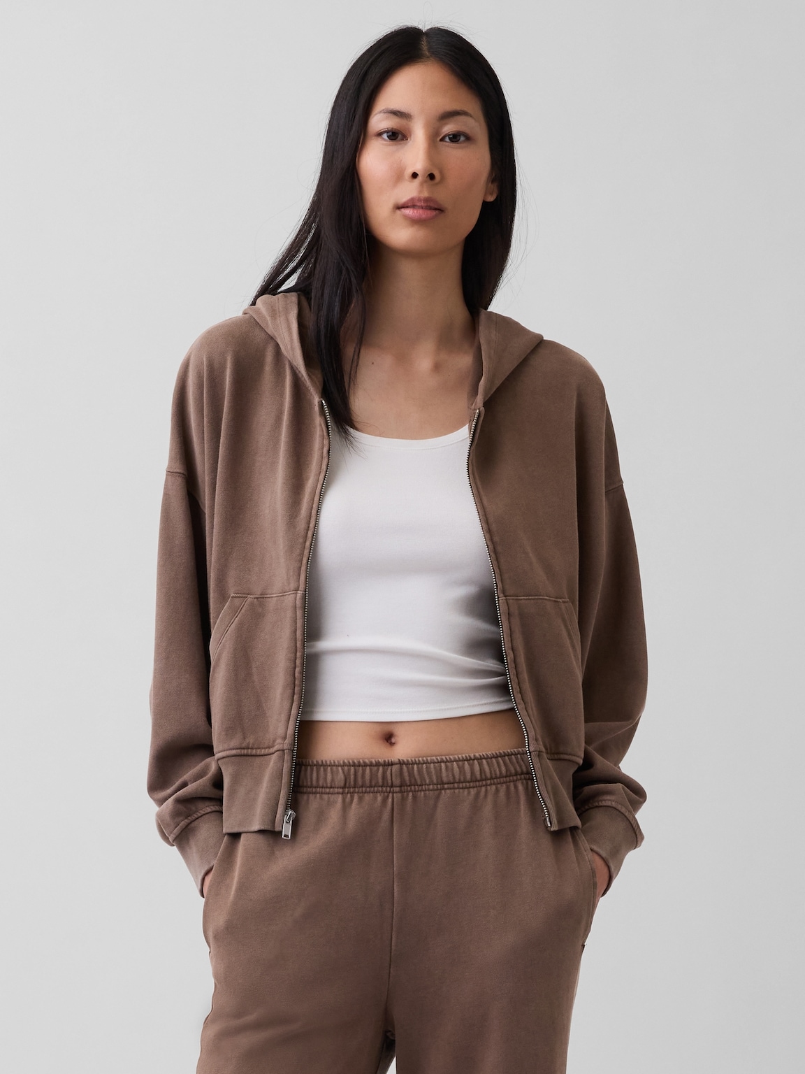 VintageSoft Terry Zip Hoodie
