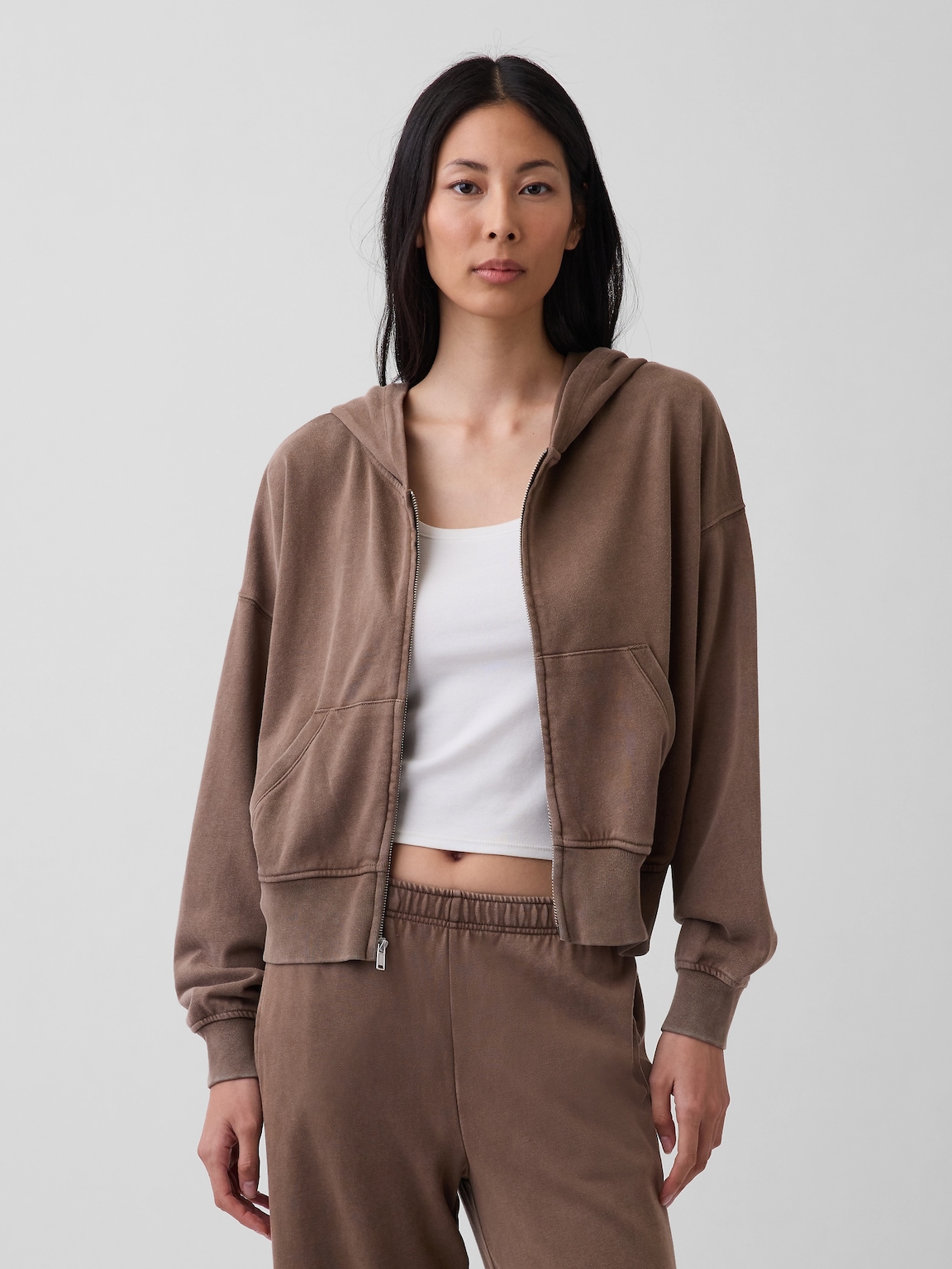 VintageSoft Terry Zip Hoodie