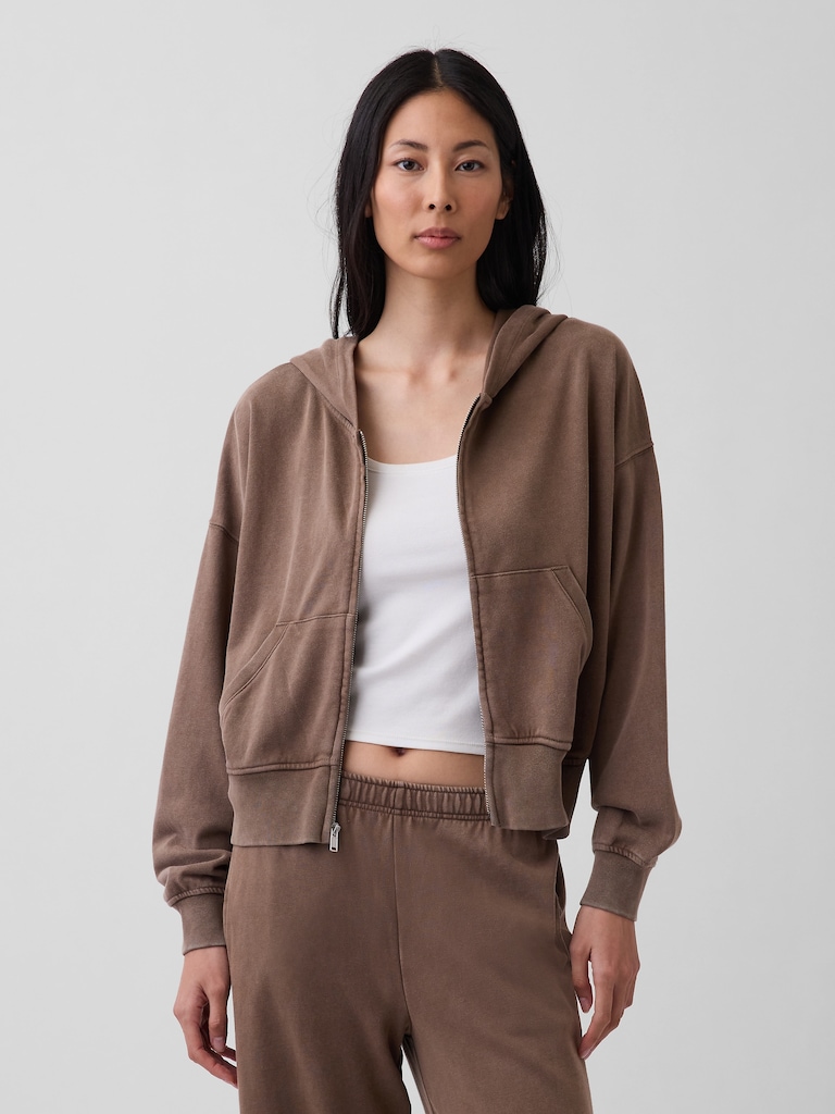 VintageSoft Terry Zip Hoodie