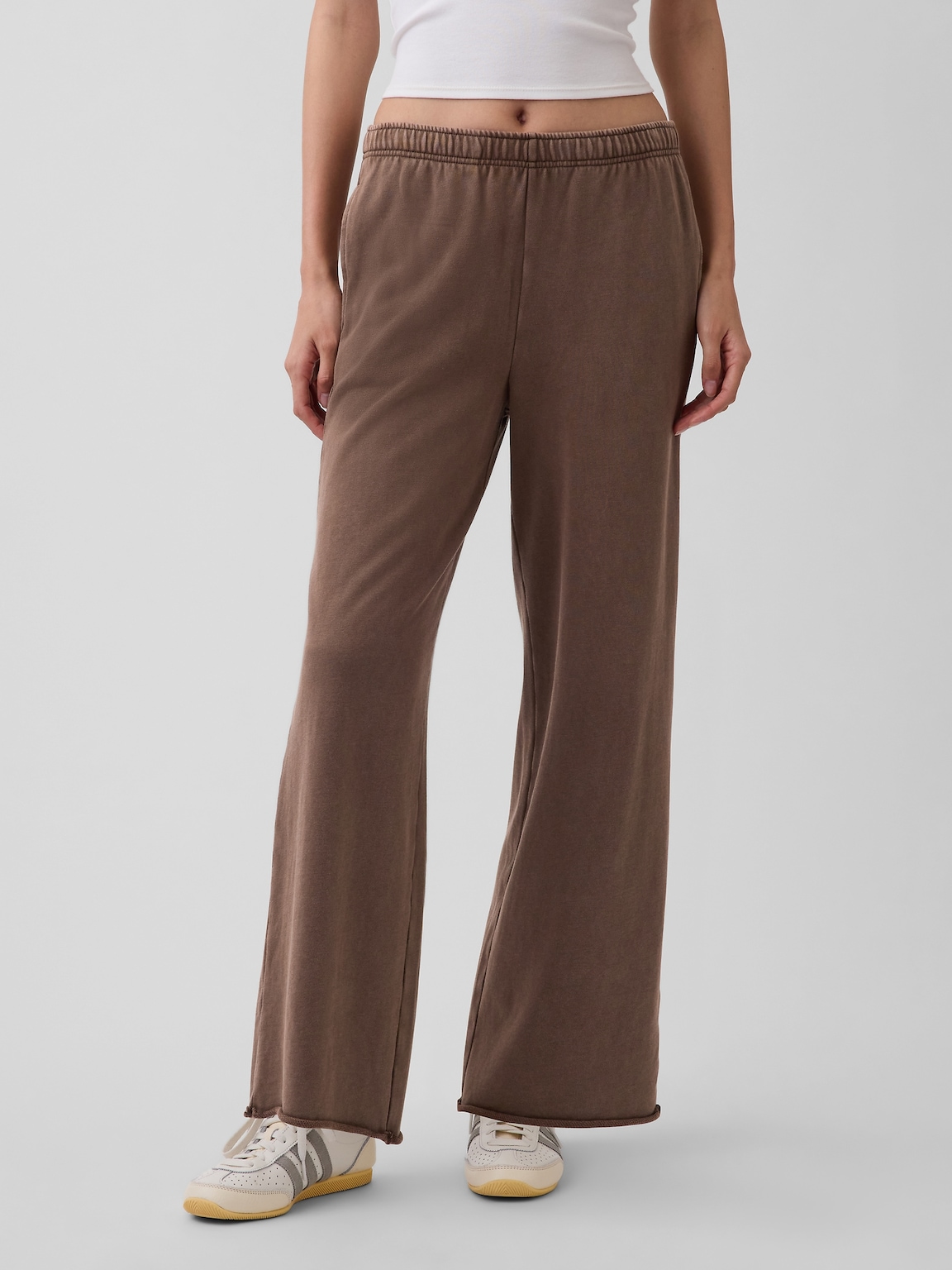 VintageSoft Terry Wide-Leg Sweatpants