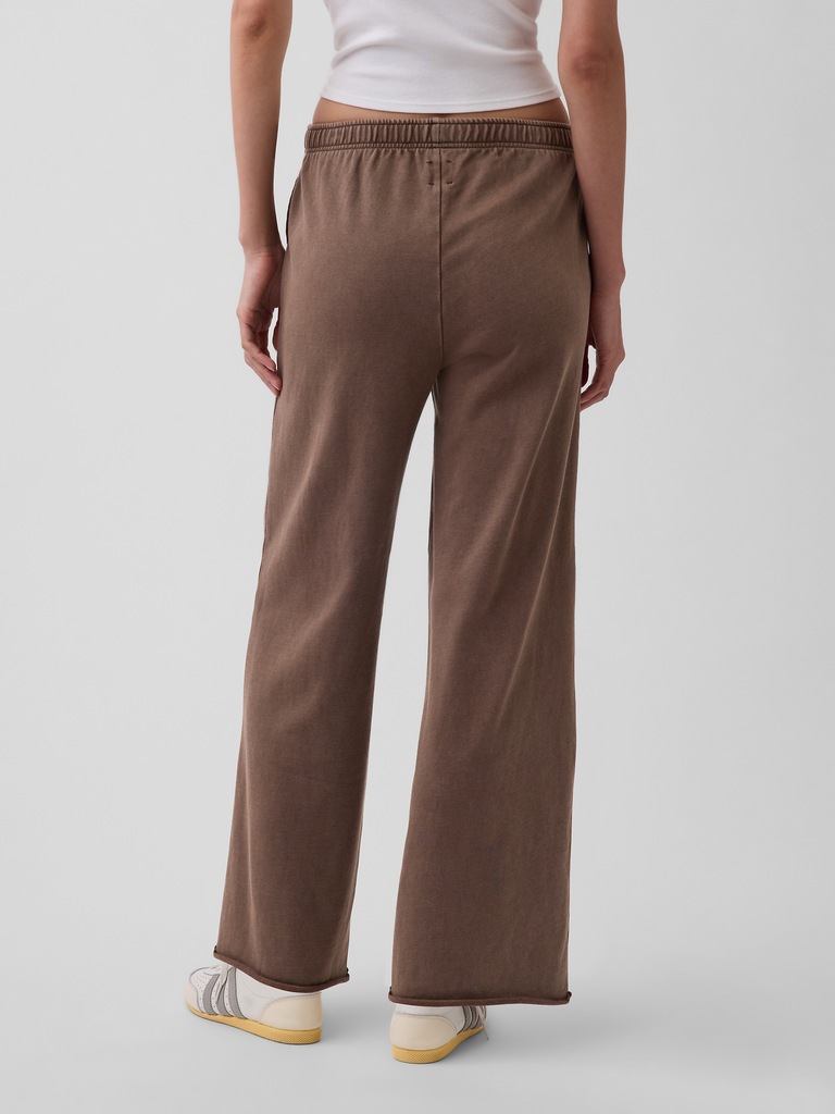 VintageSoft Terry Wide-Leg Sweatpants