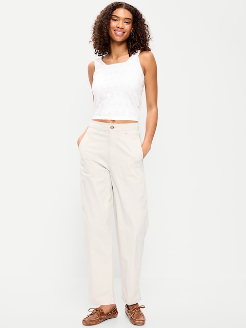 knee length dresses for ladies Glass Pant in Cream