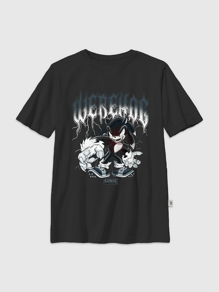 Kids Sonic The Hedgehog Metal Graphic T-Shirt